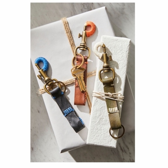 Free People Leather Keychain. - Picture 1 of 7